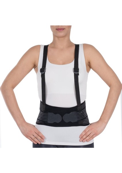 çalışma korse 16cm plus (askılı) siyah (bel ağrılarında, )