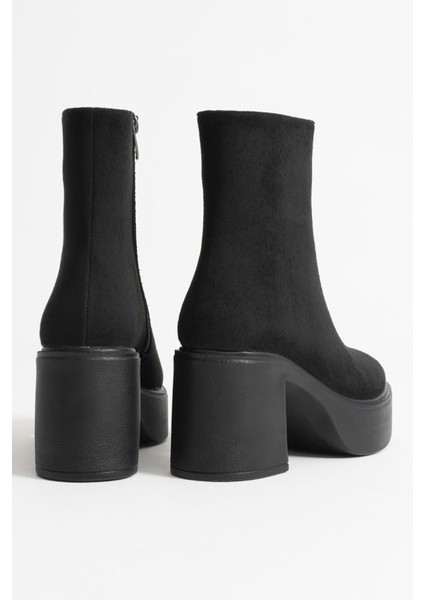 Keti Kadın Siyah Süet Topuklu Bot indirimleri