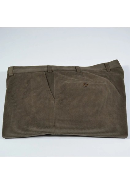 Classic Regular Erkek Kadife Pantolon Büyük Beden Klasik Rahat Kalıp Naba Kadife fırsatları