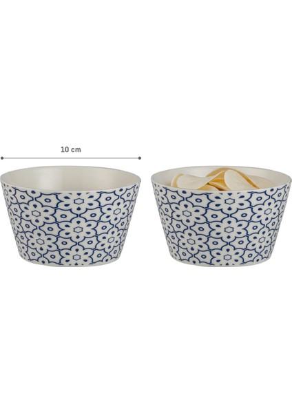 Fiona 2'li Kase Seti - Mavi/Beyaz - 10 cm fırsatları