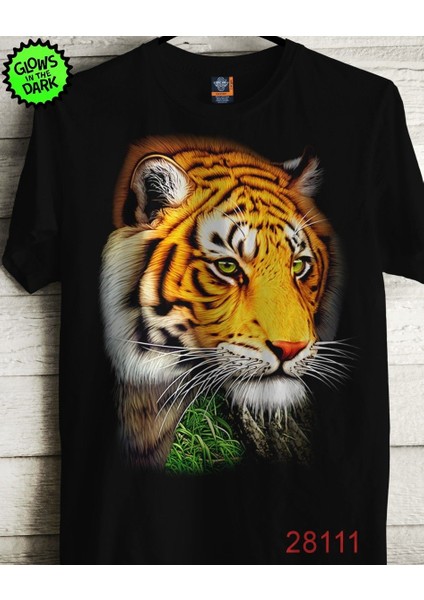 Erkek Kaplan Baskılı T-Shirt