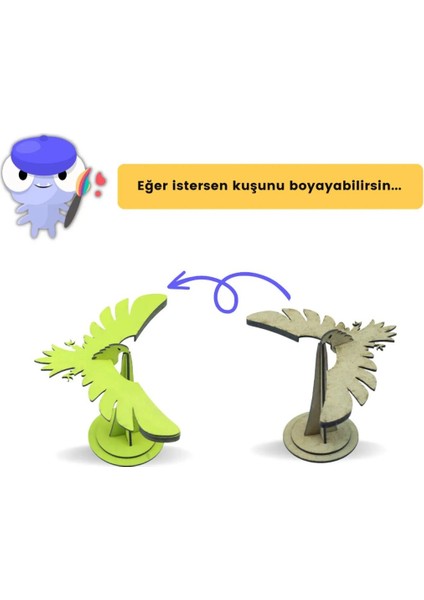 Denge Kuşu Kendin Yap Ahşap Oyuncak Stem-A Eğitimi Seti fırsatları