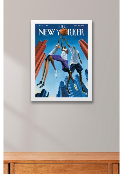 The New Yorker Çerçeveli Tablo September 28 2015 - Basketbol Tablosu fiyatları