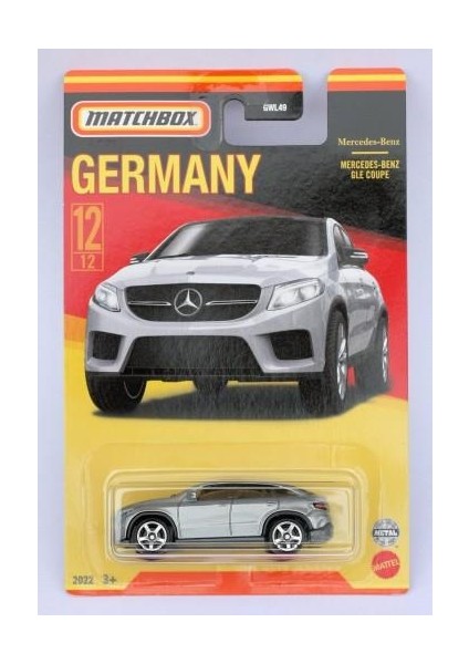 Matchbox Almanya Araçları Serisi Mercedes-Benz Gle Coupe - GWL49-HFH55