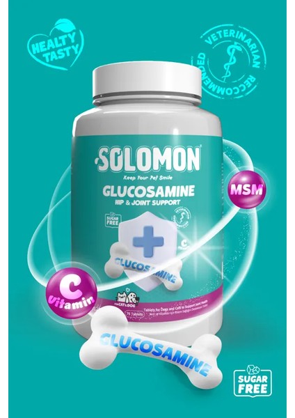 Glucosamine Tablet (Kedi ve Köpekler Için Kemik ve Kas Destekleyici Takviye 75 Tablet) fiyatları