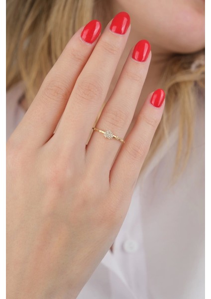 Güzide 14 Ayar Altın Taşlı Kalp Yüzük fiyatları