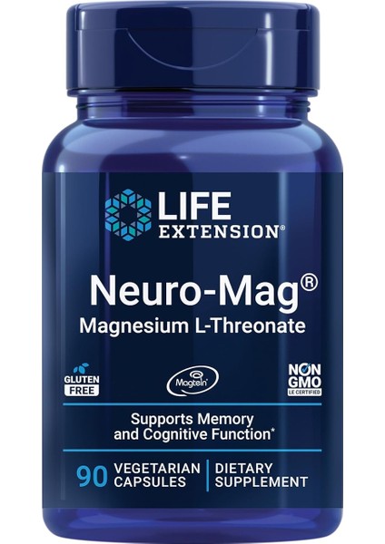 Neuro-Mag Magnesium L-Threonate Magnezyum L-Treonat 2000 Mg Magtein Memory Function Brain Health