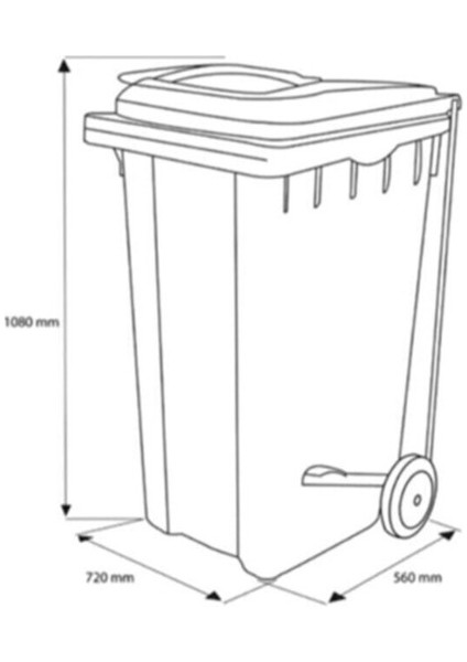 Çöp Kovası 120 Lt Yeşil Sembol modelleri