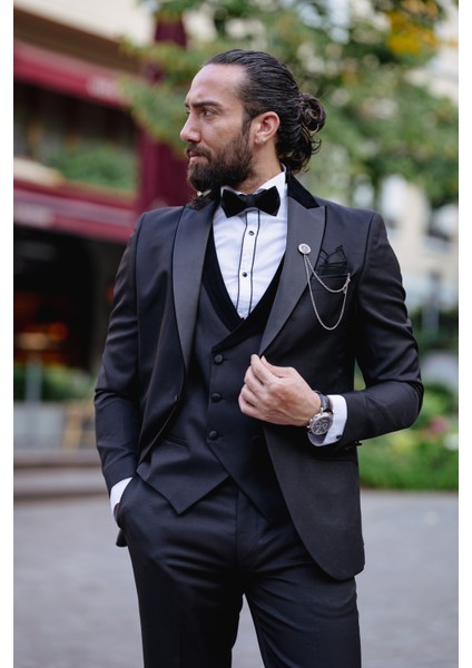 Özel Tasarım Geniş Yaka Smokin modelleri