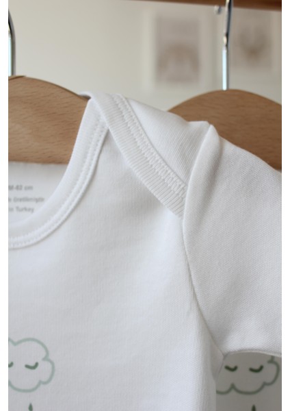 Organik Pamuklu Bebek Body 3'lü Bulutlu fiyatları