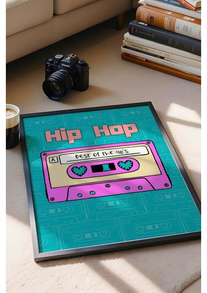 90'lar Hip Hop Kaseti Çerçeveli Tablo - Pop Art Poster Tablo fiyatları