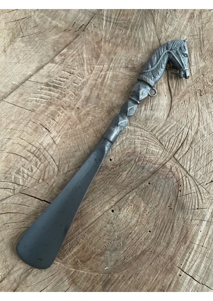 Antik Oksit Ayakkabı Çekeceği Pirinç Ayakkabı Çekecek Kerata 28CM