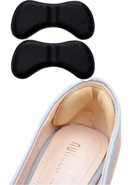 1çift Siyah Ortopedik Topuk Ekleme Yüksek Topuklu Ayakkabı Topuk Vurma Önleyici Koruyucu Yastığı Ped