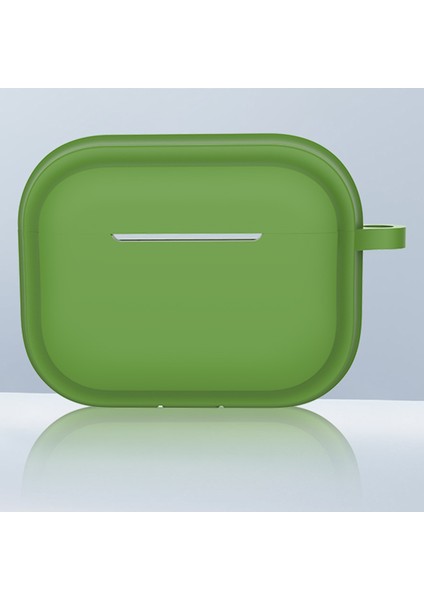 Airpods Pro 2 Şerit Silikon Kılıf Şok Emici Koruyucu Kulaklık Kapağı Anahtarlık-Çim Yeşili Için (Yurt Dışından)