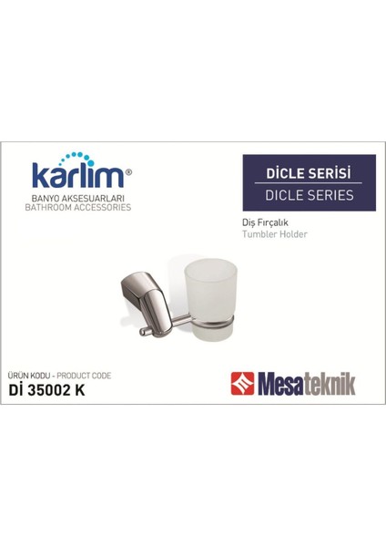 Karlim Dicle Serisi Diş Fırçalık