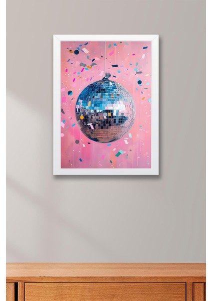 Disko Topu Çerçeveli Tablo - Pop Art Poster Tablo fiyatları