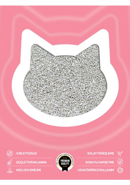 4lü Avantaj Paketi Tozsuz, Topaklanan, Emiciliği Yüksek Bebek Pudralı Bentonit Kedi Kumu 4X5LT fiyatları