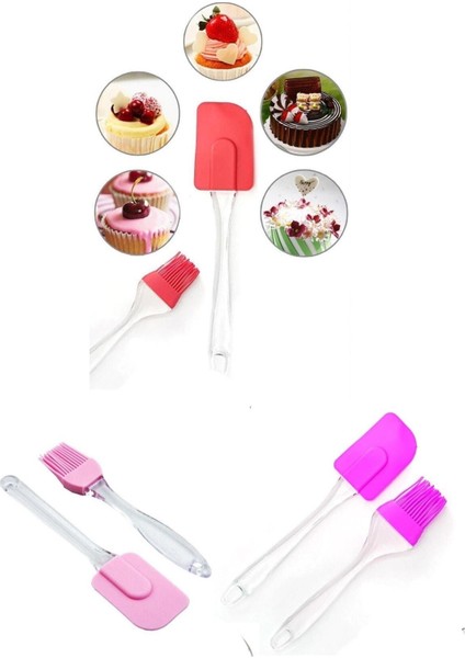 4 Parça Silikon Çırpıcı Yumurta Fırçası Spatula Seti modelleri