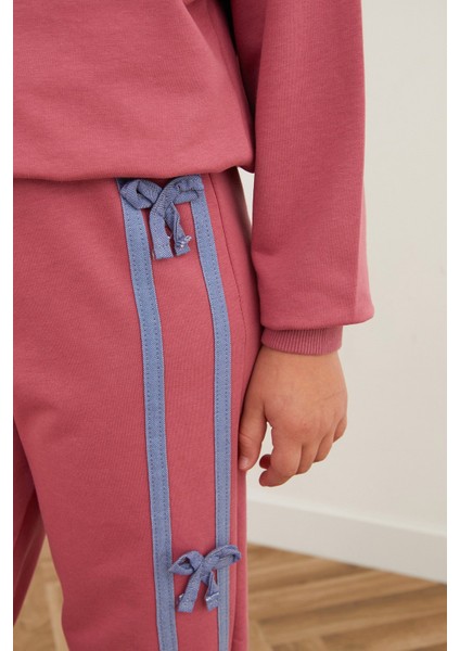 Kelebek Nakışlı Kurdeleli Kız Çocuk Takım indirimleri