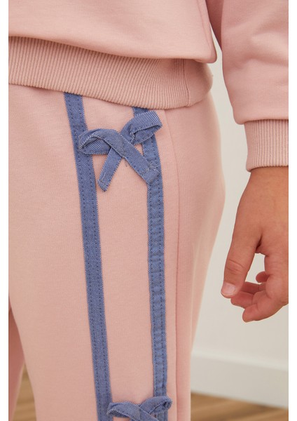 Kelebek Nakışlı Kurdeleli Kız Çocuk Takım indirimleri