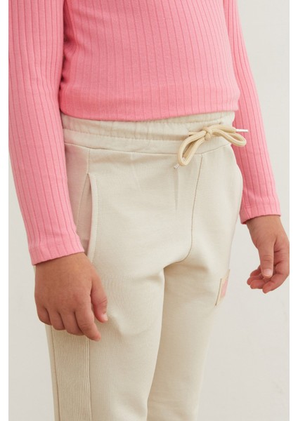 Beli Lastikli Armalı Jogger Kız Çocuk Eşofman Altı indirimleri