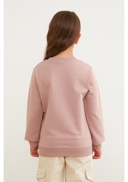 Beautiful Yazı Baskılı Kız Çocuk Sweatshirt fırsatları