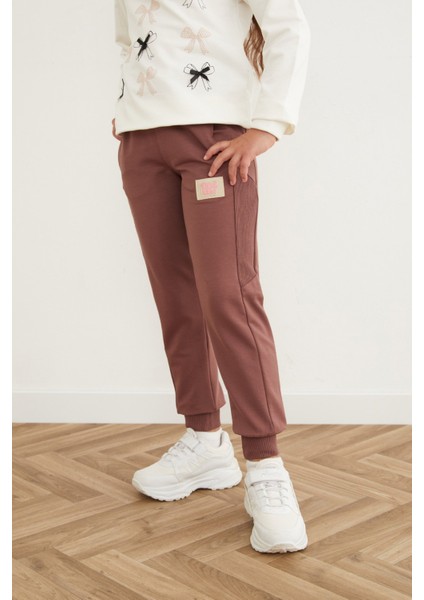 Beli Lastikli Armalı Jogger Kız Çocuk Eşofman Altı modelleri