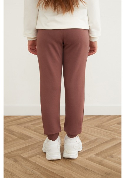 Beli Lastikli Armalı Jogger Kız Çocuk Eşofman Altı fırsatları