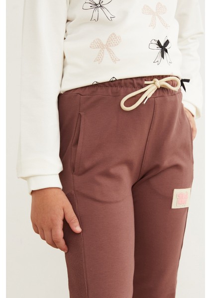 Beli Lastikli Armalı Jogger Kız Çocuk Eşofman Altı indirimleri