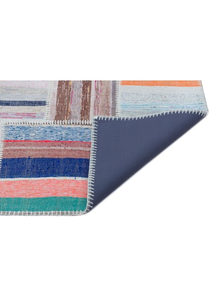 Atina Mavi Eskitme Yün Modern Desenli Yün Hav Toz Vermez Leke Tutmayan Salon Yolluk Mutfak El Dokuma Halı fiyatları