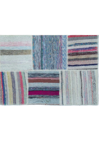 Atina Mavi Eskitme Yün Modern Desenli Yün Hav Toz Vermez Leke Tutmayan Salon Yolluk Mutfak El Dokuma Halı fırsatları