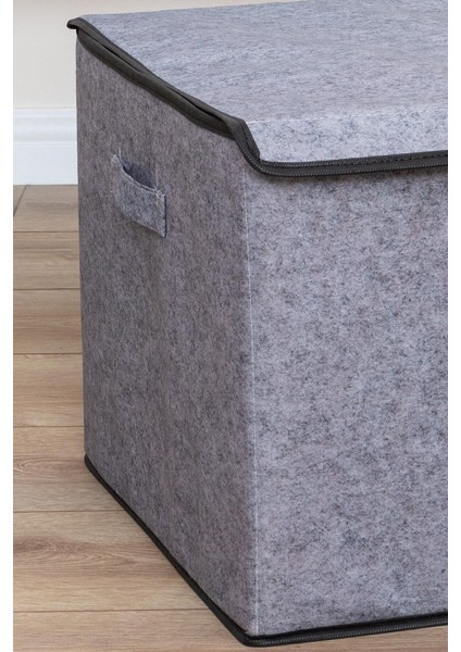 Keçe Kapaklı Mega Plus Kutu Gri 57X41X31 cm 2 Adet fırsatları