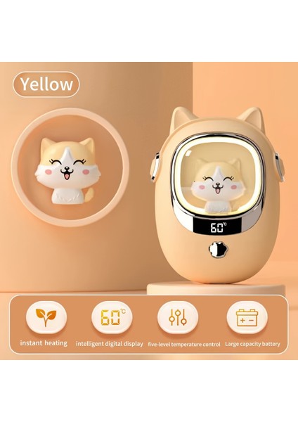 Taşınabilir USB El Isıtıcısı Dijital Ekranlı - 3000MAH ile Dış Mekan Aktiviteleri, Avcılık, Golf ve Ofis Kullanımı Için (Yurt Dışından)