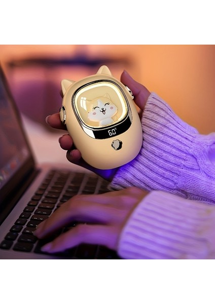 Taşınabilir USB El Isıtıcısı Dijital Ekranlı - 3000MAH ile Dış Mekan Aktiviteleri, Avcılık, Golf ve Ofis Kullanımı Için (Yurt Dışından) modelleri