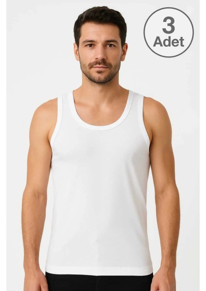 Beyaz Askılı Erkek Atlet Avantajlı Paket 3 Adet %100 Pamuk fiyatları