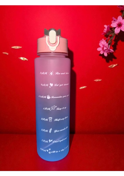 Motivasyon Su Matarası Sporcu Matarası Suluk 900 ml Tutamaç Hediyeli fiyatları