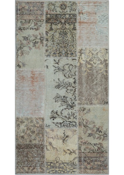 Girit Bej Çizgili Yün Modern Desenli Yün Hav Toz Vermez Leke Tutmayan Salon Yolluk Mutfak El Dokuma Halı