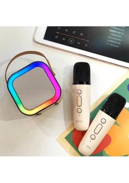 K12 Taşınabilir Kablosuz Çocuk Karaoke Bluetooth Hoparlör ve Mini Mikrofon Seti modelleri