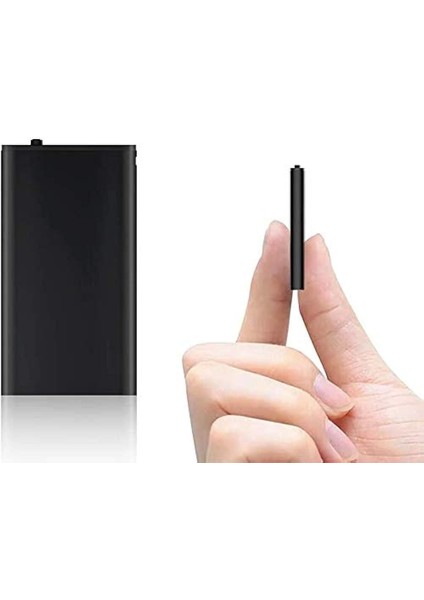 Dünyanın En Küçük Ses Kayt Cihazı 80 Saat Kayıt Dinleme1 Cihazı Süresi 16 GB Hafızalı Mini Boy