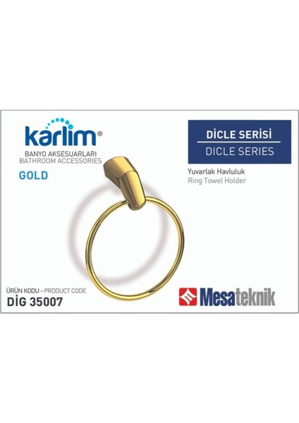 Karlim Dicle Serisi Yuvarlak Havluluk