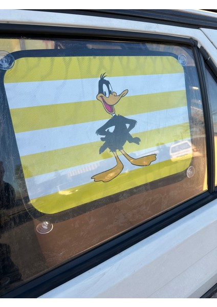 Baskılı Yan Cam Perde Aksesuar ’daffy Duck’ (Tüm Otolara Uygundur.) fiyatları