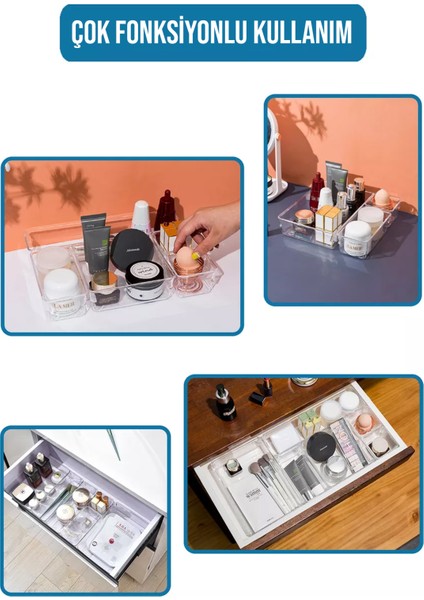 7 Parça Modüler Çok Amaçlı Makyaj ve Takı Organizeri Çekmece Içi Düzenleyici indirimleri