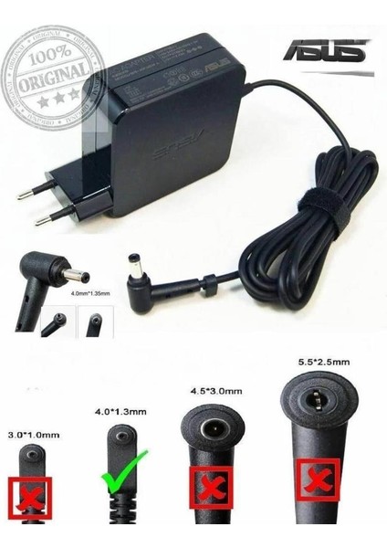 Asus Vivobook Zenboook 4.0x1.3mm 19V 2.37A 45W Adaptör Asus Şarj fiyatları