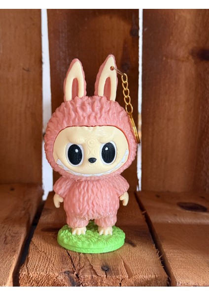 Renkli Labubu Figürü Açık Pembe 13 cm - Labubu 3D Baskı – Renkli Sevimli Koleksiyonluk Dekoratif Oyuncak - Asılabilir Charm fiyatları
