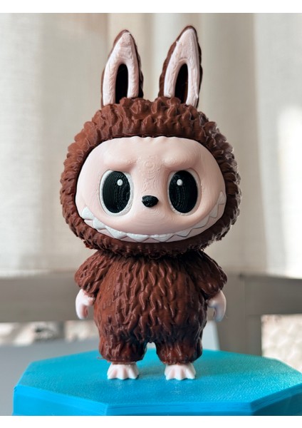 Renkli Labubu Figürü Kahverengi 13 cm - Labubu 3D Baskı – Renkli Sevimli Koleksiyonluk Dekoratif Oyuncak - Labubu Charm Asılabilir indirimleri