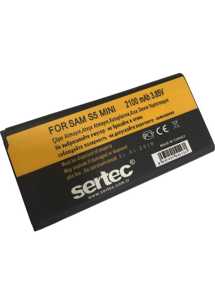 Samsung Galaxy S5 MINI-SM-G800F Uyumlu Batarya