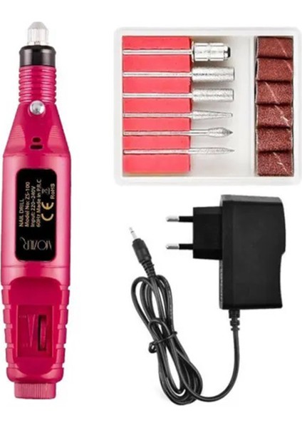 12 Parça Çantalı Manikür Pedikür Seti ve Elektrikli 12V Tırnak Törpü Manikür Pedikür Makinesi Set fiyatları