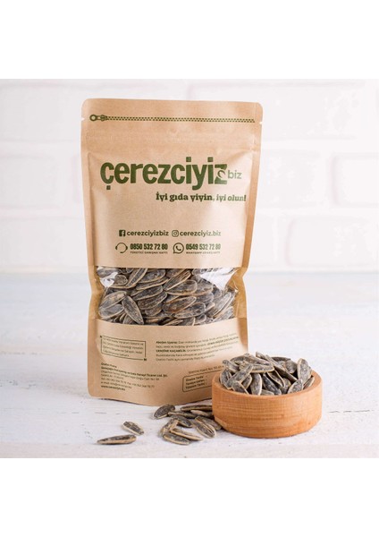 Kavrulmuş Siyah Ayçekirdeği (Dakota Çekirdek) (Tuzsuz)