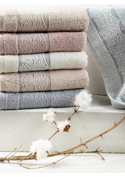 Hilton %100 Pamuk 50*90 6'Lı Yüz Havlusu - Asorti fiyatları