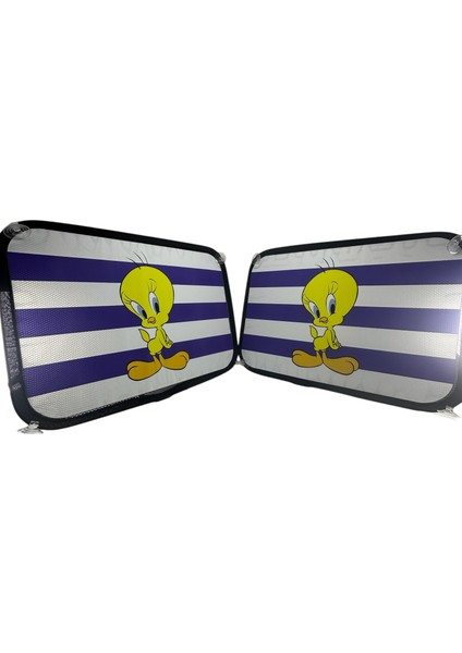 Baskılı Yan Cam Perde Aksesuar ’tweety’ (Tüm Otolara Uygundur.)